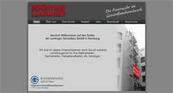Desktop Screenshot of geruest-leininger.de